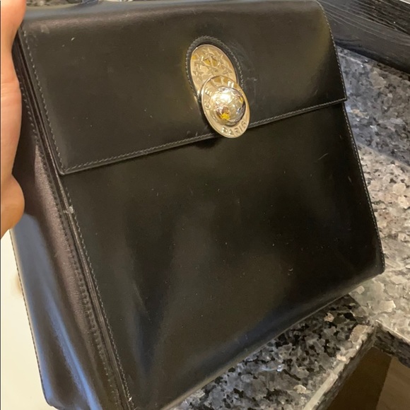 Vintage Celine star ball Kelly bag black silver - Picture 5 of 11